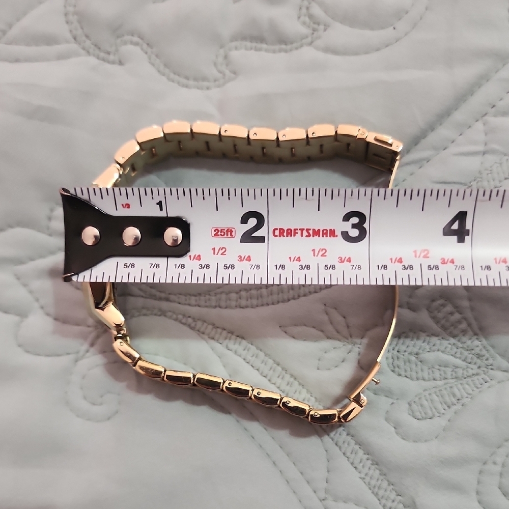FOSSIL Gold-Tone Watch with White Dial - Picture 7 of 8